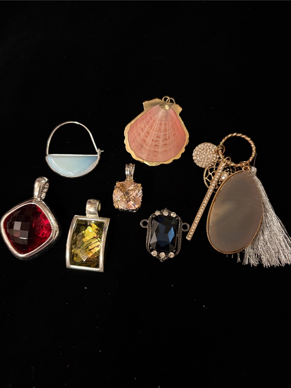 Various stone pendants 7